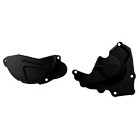CLUTCH & IGNITION COVER PROTECTOR HONDA CRF250R 10-17 BLACK